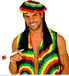 Widmann Srl Rasta reggae verkleedset Unisex Volwassenen Rood/Geel/Groen Polyester