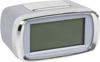 OSTARIA Réveil - ovale - argent/gris - plastique - pile - 10 x 6 cm