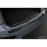 Zwart BMW Zwart RVS Achterbumperprotector passend voor BMW iX (I20) 2021- 'Ribs'
