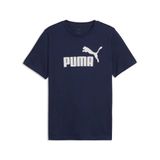 PUMA Essentials Logo T-shirt voor Heren, Blauw, Maat L