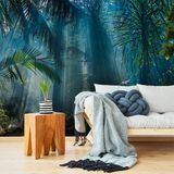Ambiance Sticker Vooraf gelijmd panoramisch junglebehang, tropische jungle, H 250 x B 360 cm