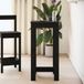 Maison Exclusive - Tabouret de bar, 51 x 50 x 103,5 cm, matériau : fibre de bois, couleur : noir, finition : aspect chêne