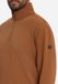 No Excess Sweat-shirt à demi-fermeture éclair Caramel Hommes Taille S