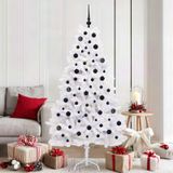 Prolenta Maison Exclusive Kunstkerstboom, wit, inklapbaar, 180 cm, PVC en staal