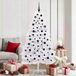Prolenta Maison Exclusive Kunstkerstboom, wit, inklapbaar, 180 cm, PVC en staal