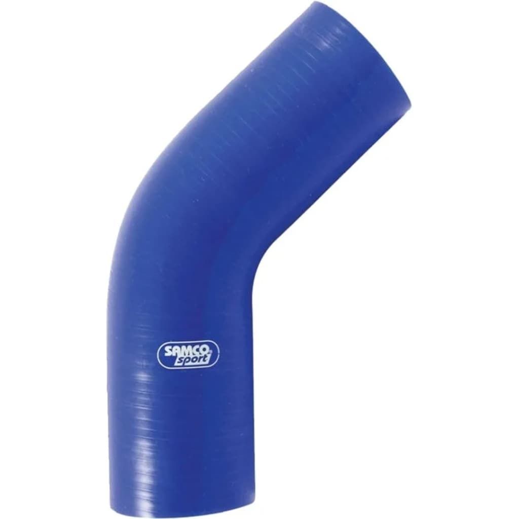 Samco Sport siliconen slang lucht/water Ø60mm 125mm 45° blauw