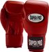 Super Pro Combat Gear Thai-Pro Gants de boxe en cuir (Thaïlandais) Rouge 16oz