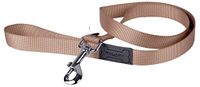 Wouapy Lijn Basic Line, riem voor honden 25 mm x 1 m beige