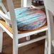 Shenzhen Haorui Industrial Technology Co., Ltd. Set de 2 coussins de chaise - Velours - 40x40 cm - Bleu/Brun/Rouge - Lavable