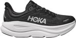 Hoka Bondi 9 Hardloopschoenen Dames zwart - wit