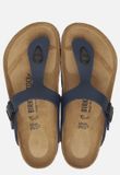 Birkenstock Gizeh Teenslipper Dames Blauw Leer Maat 43