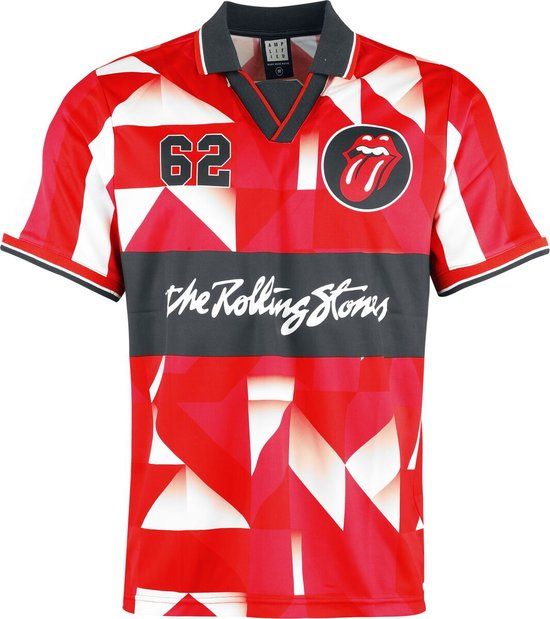The Rolling Stones Jagger Rock FC Heren Jersey - rood - 4XL