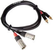 Cordial Audiokabel XLR m-Cinch 1,5 m Rean stekker CFU 1,5 MC - Audio kabel