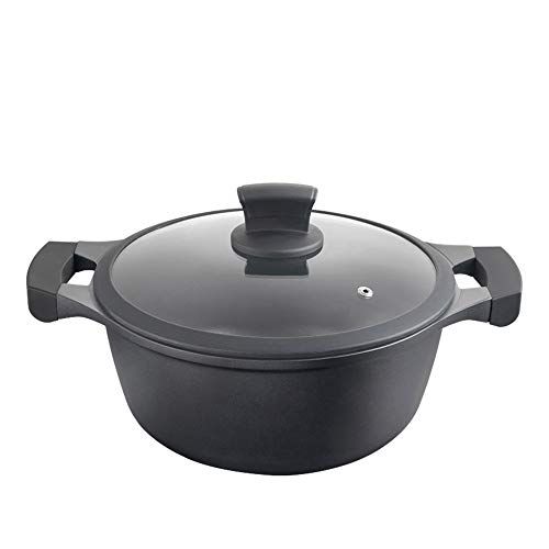 Sauteuse JJA En Aluminium Revêtu Pierre - 28 Cm - Pour Tous Feux Dont Induction - Manche Bakélite