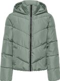 ONLY - ONLCLAIR PUFFER HOOD JACKET CC OTW - Meisjes - Gewatteerde jassen - XS - Polyester - Herfst/Winter - Lily Pad