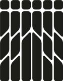 Riesel Design Achterreflector Zwart Kunststof