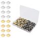 1000 accessoires de mode, clous pyramidaux de 10 mm, or et argent, adaptés aux projets de bricolage