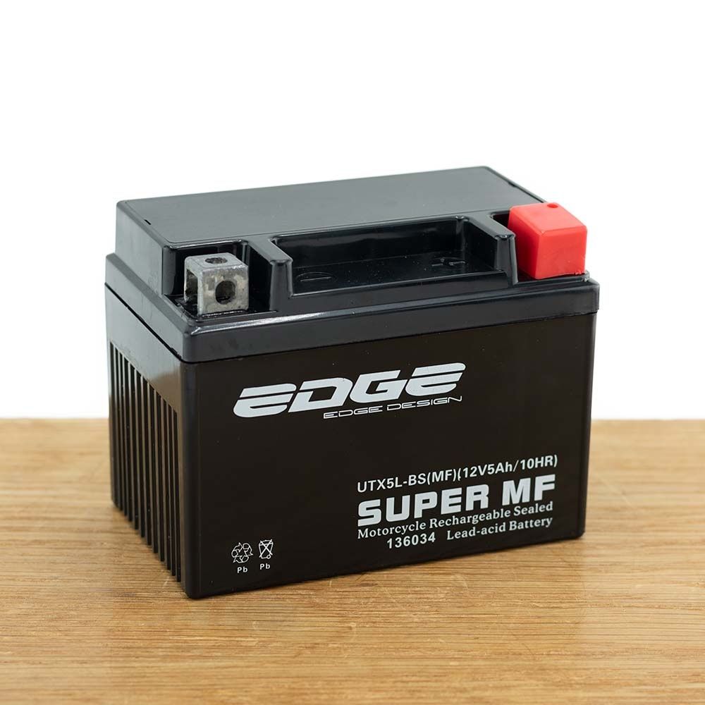 EDGE Accu - SLA 12V 5Ah - gel vulling - voor motor/scooter - 8718404008479