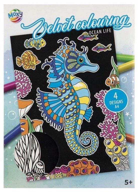 Top1Toys Velvet Kleurboek Oceaan A4
