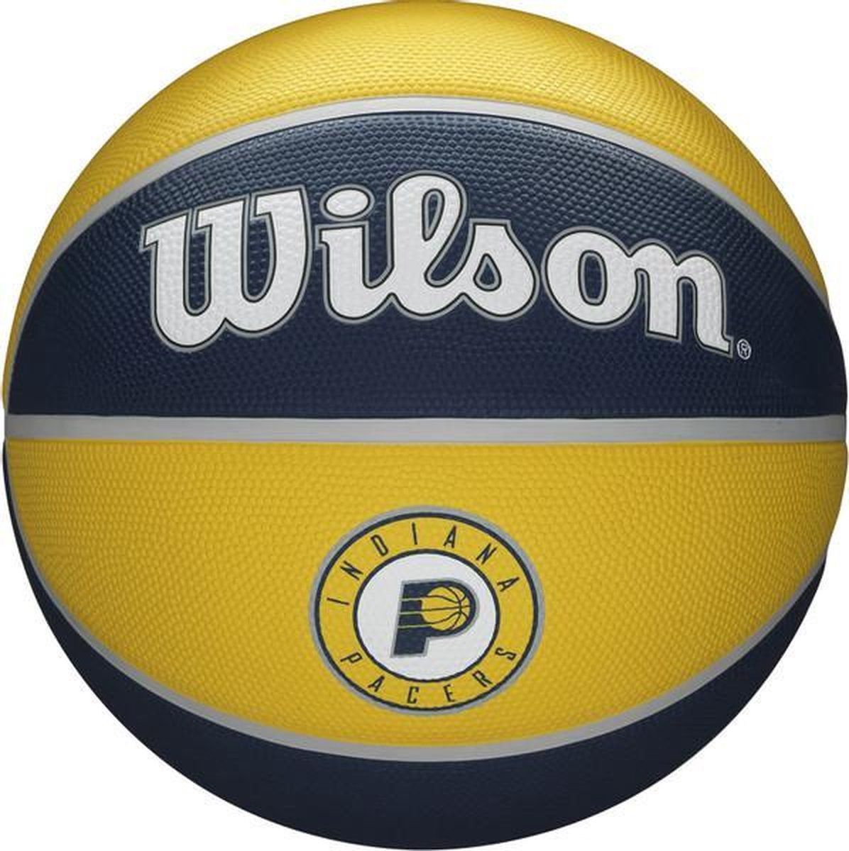 Wilson NBA Team Tribute Indiana Pacers Basketball - Yellow - Size 7