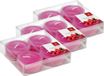 Trend Candles Maxi Geurtheelichtjes/Waxinelichtjes - 12x - Cranberry Geur - 8 Branduren - Roze