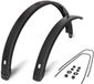 EuroFender Kruitbosch Zwolle B.V. EF spatbord set Tempo Square 28 inch 72mm zwart