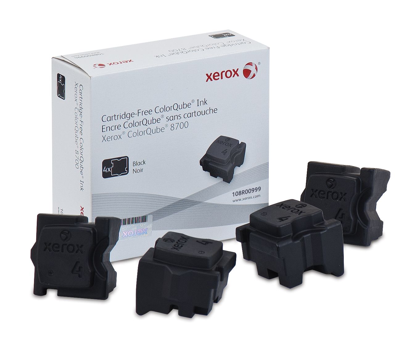 Xerox ColorQube 8700/8900 Solid Ink zwart (4 sticks, voor 9.000 pagina's)