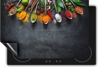 Chefcare Inductie Beschermer Kruiden en Specerijen - 77x59 cm - Zwart