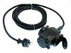 as - Schwabe rallonge 3 prises, 10 m, H07RN-F 3G2,5, 2P+T, IP44