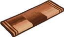 vidaXL Zelfklevende Trapmatten 15 stuks Bruin 65x21x4 cm