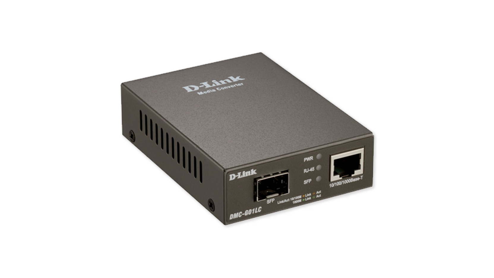 D-Link DMC-G01LC/E - Netwerk media converter - Gigabit Ethernet - Grijs