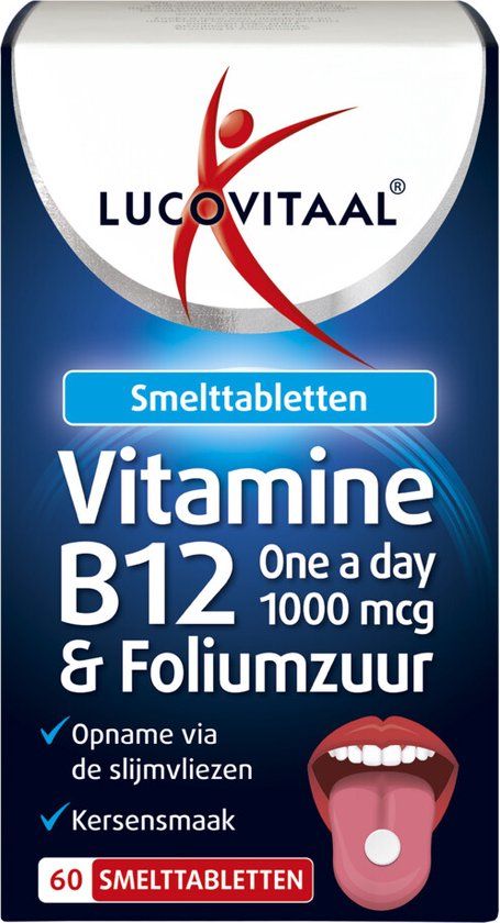 Lucovitaal Vitamine B12 & Foliumzuur 60 Smelttabletten