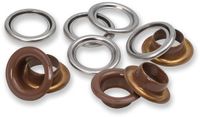 Prym Ringen met schijven 11mm donker bruin 20st