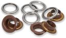 Prym Ringen met schijven 11mm donker bruin 20st