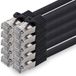 1aTTack.de CAT.7 netwerkkabel patchkabel SFTP PIMF LSZH 0,5 m zwart (10 stuks)