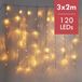 Star Trading Gouden lichtgordijn 1,3x2meter - 120leds