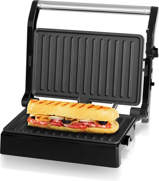 ECG Tosti apparaat - Tosti ijzer - Grijs - Contactgrill - Toaster