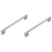 Amig - Pack van 2 Meubelgrepen - 128 Mm - Kleur Geborsteld Nikkel - Gemaakt van Aluminium - Voor keukenkasten en badkamerkasten met een moderne decoratieve stijl en gebruik - Mod. 844