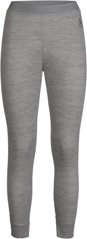 ODLO Suw Bottom Pant Natural 100% Merino Warm Dames Sportonderbroek - Grey Melange - Maat S