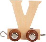 Small Foot - Houten Lettertrein - V - 12 stuks