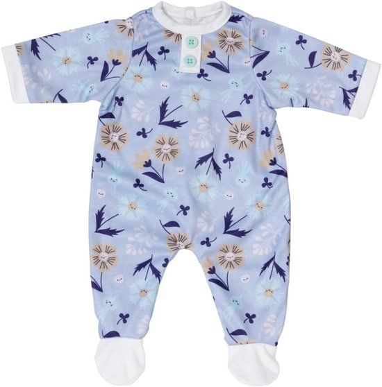 BABY born Poppenromper Blauw Bloemenmotief 43cm
