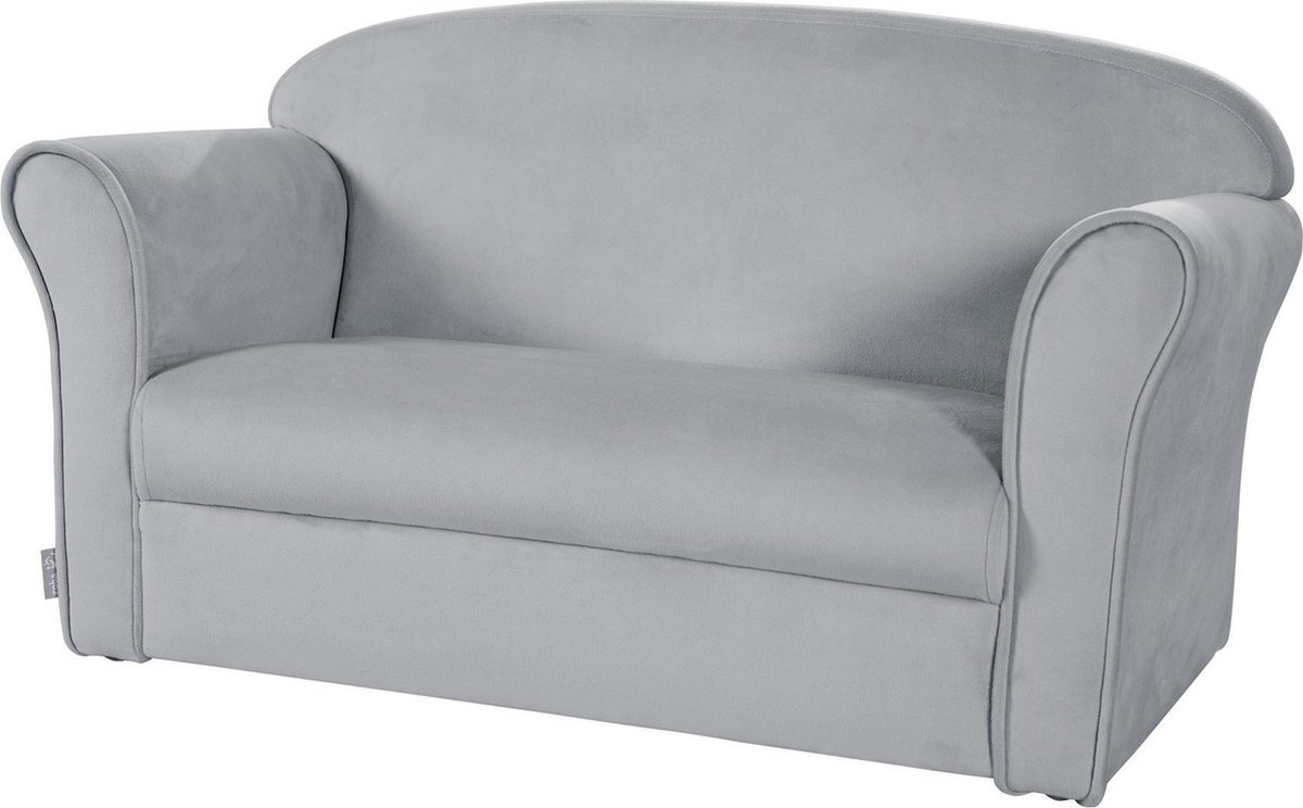 Roba Kinderbank Lil Sofa Junior 38 X 78 X 43 Cm Fluweel Grijs