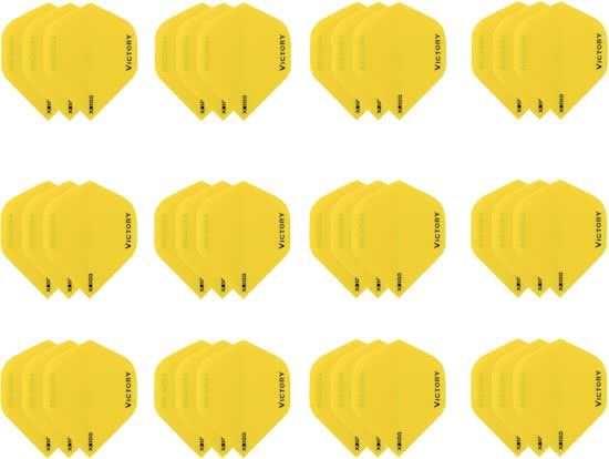 Dragon Darts 10 sets 30 stuks Super Sterke Geel Poly XS100 - flights - dartflights