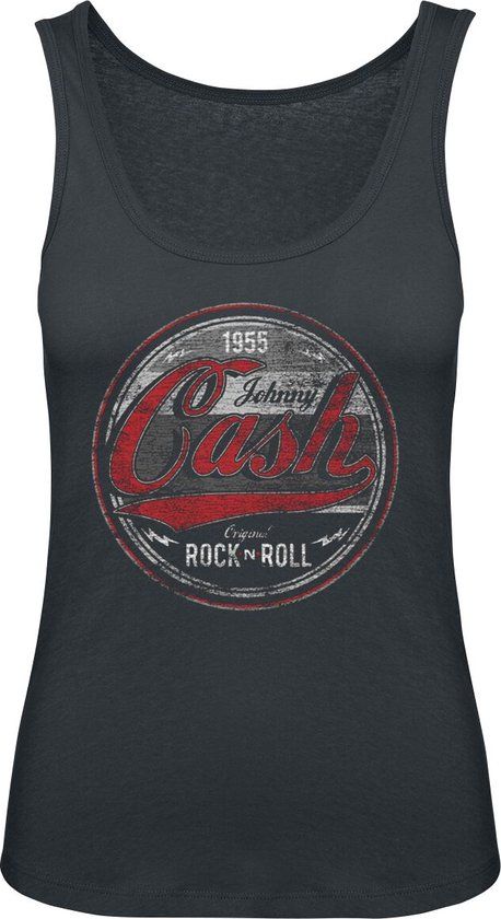 Johnny Cash Rock And Roll Dames Top - zwart - XXL