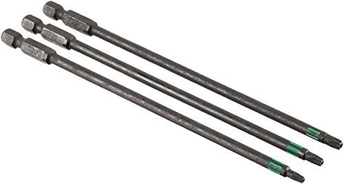 kwb 3 x bits 150 mm Tamper Torx TT10, TT15, TT20 set Torsion 123343