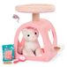 Our Generation Roze kattenhuis met bed en katje van pluche, borstel voor voer en toilet voor huisdieren