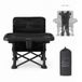 Deryan Pop 'N Sit Mini chaise haute - Rehausseur pliable - Noir