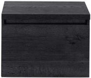 BES LED Frozen Badmeubelset 60 cm - Greeplijst in Kleur - Inclusief Wastafelbovenblad Black Oak