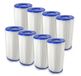 Bestway 8 stuks zwembadfilters, maat 3