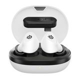 SteelSeries Arctis GameBuds™ voor PlayStation - Draadloze gamingoordopjes - 2,4-GHz + BT5.3 - ANC/Transparency-modus - IP55-waterbestendigheid - 40H accuduur -Draadloos opladen -PS5,PC, Switch 2-Wit